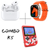 Combo smartwatch audifonos mini consola